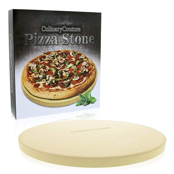 Round Pizza Stone for Grill and Oven Thick Baking Stone Cooking Grilling BBQ